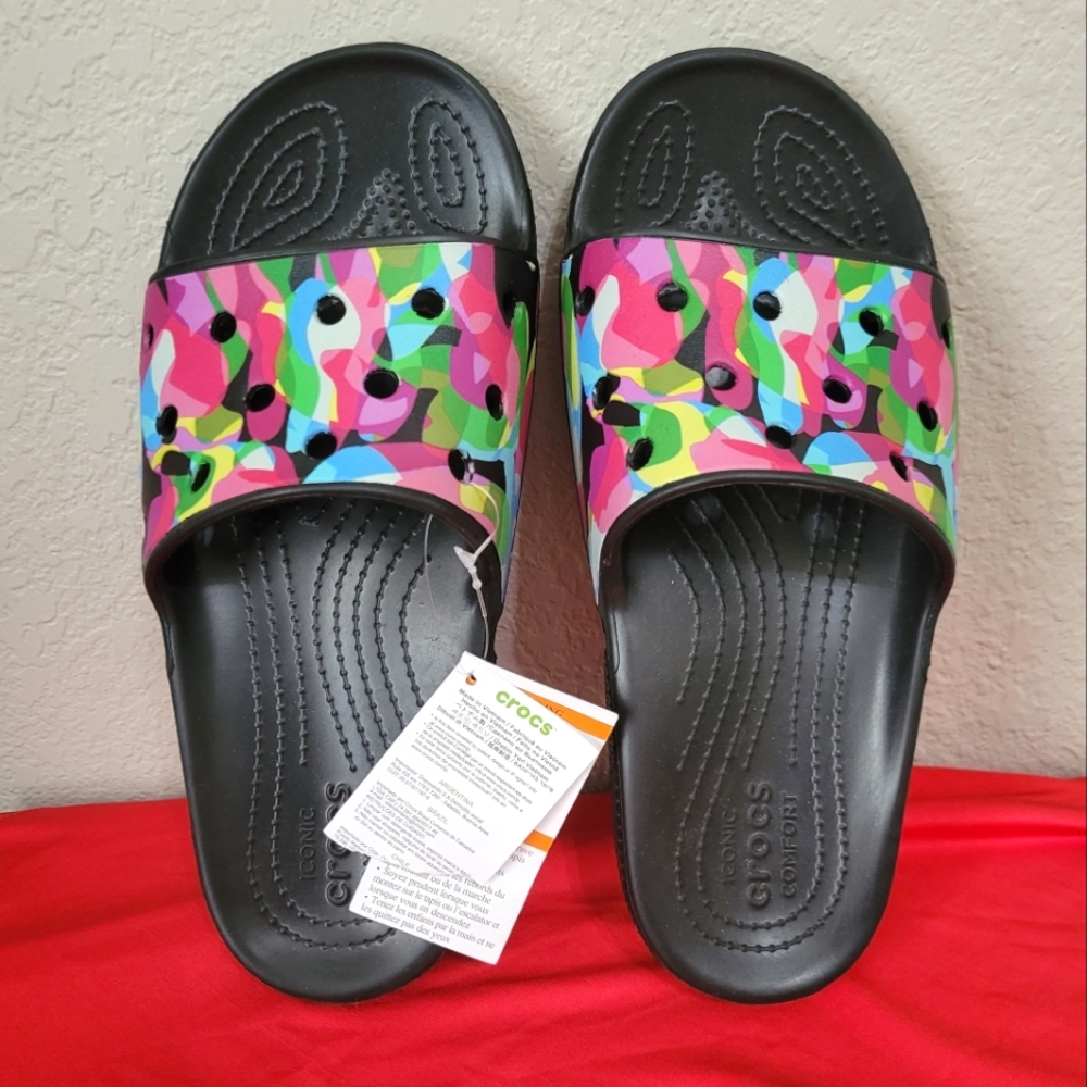 Multi-Colored Crocs Sandals